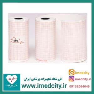 کاغذ نوار قلب رولی ۱۰ سانتی‌متر TGS مناسب دستگاه‌های CardioLine و سایر ECG