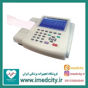 الکتروکاردیوگراف  امواج نگار سه‌ کاناله مدل C80 – نمایش ۱۲ لید با صفحه‌ نمایش ۷ اینچ