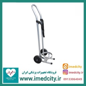 ترالی حمل کپسول درمانگاهی ۱۰ لیتری پزشک‌ آرا