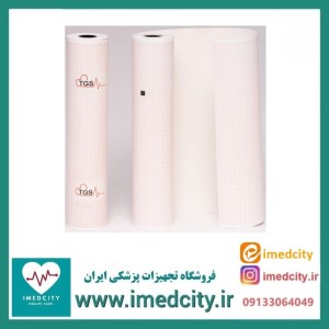 کاغذ نوار قلب رولی ۲۱ سانتی‌متر TGS مدل شطرنجی