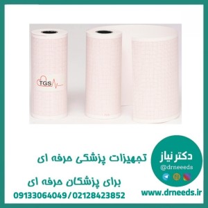 کاغذ نوار قلب رولی TGS شطرنجی 10.5 سانتی‌متر