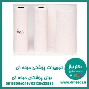 کاغذ نوار قلب رولی TGS شطرنجی حرارتی 14.5 سانتی‌متر