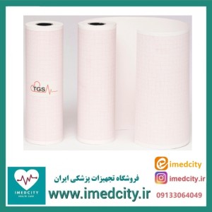 کاغذ نوار قلب رولی TGS شطرنجی حرارتی 14.5 سانتی‌متر