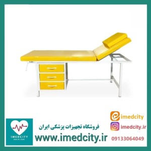 تخت معاینه سرمتحرک کشودار پزشک آرا با طراحی کاربردی مدل PAYA-FLEX Storage