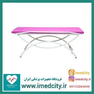 تخت معاینه هلالی پزشک آرا با جای صورت مدل Luna-F