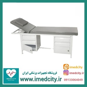 تخت معاینه پزشک آرا سرمتحرک کشو و کمددار مدل پایا Paya-Pro