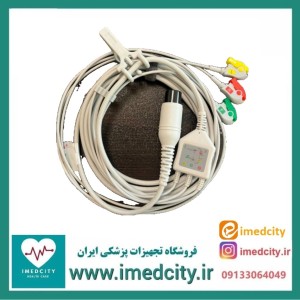 کابل ECG الکتروشوک TGS سه لید سازگار با LIFEPAK MSD