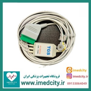 کابل ECG مانیتور TGS سازگار با Nihon Kohden سه لید