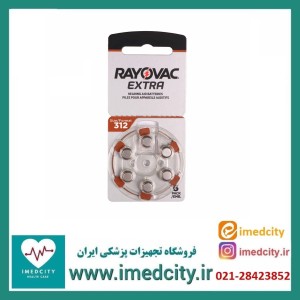 باتری سمعک ریوواک شماره 312 بسته ۶ عددی