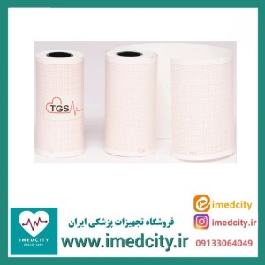 کاغذ الکتروشوک TGS رولی 8 سانتی‌متر با چاپ حرارتی و خطوط استاندارد