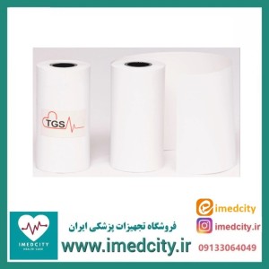 کاغذ حرارتی رولی سفید TGS با عرض ۶۰ میلی‌متر