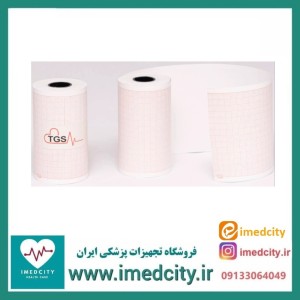 کاغذ رول ECG شطرنجی TGS با عرض 58 میلی‌متر