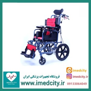 ویلچر برانکاردی JTS با بدنه آلومینیومی تاشو مدل JTS960L-38