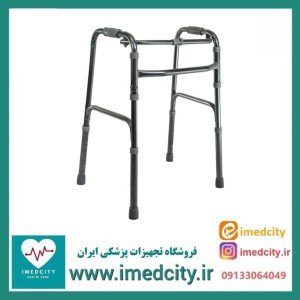 واکر آلومینیومی ساده JTS مدل استاندارد با قابلیت تنظیم ارتفاع حلزونی