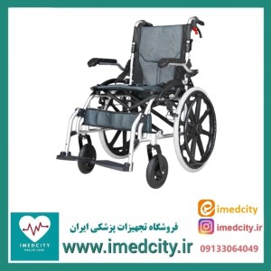 ویلچر مسافرتی JTS آلومینیومی سبک تاشو چرخ 20 اینچ مدل 863-20EN