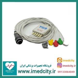کابل پنج لید ECG طب گستر صدرا سازگار با مانیتورهای پویندگان با انتقال دقیق سیگنال قلب