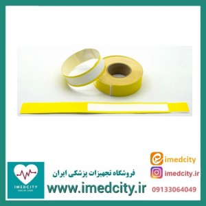 رول دستبند شناسایی بیمار بزرگسال رنگ زرد طب گستر صدرا