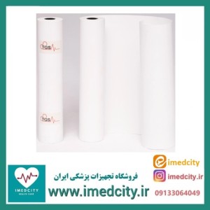 کاغذ رول سفید عرض ۲۱۶ میلی‌متر طب گستر صدرا