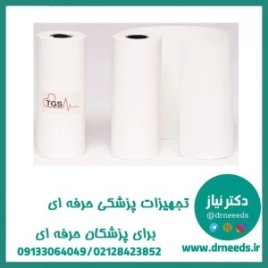 کاغذ اسپیرومتری رولی طب گستر صدرا TGS با چاپ حرارتی ۱۱ سانتی‌متری