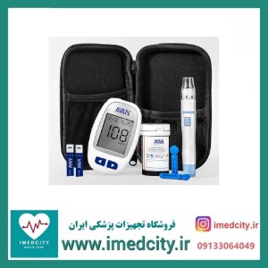 دستگاه تست قند خون آوان به همراه 25 عدد نوار تست قند خون