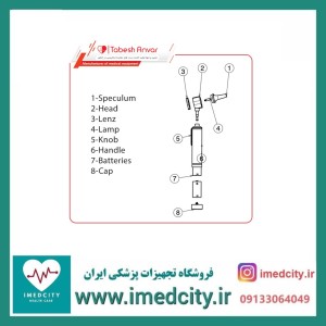 اتوسکوپ قابل اتوکلاو سایز استاندارد تابش انوار مدل OTA0