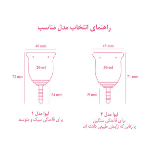 کاپ قاعدگی لیوا فارما سایز کوچک + ارسال رایگان