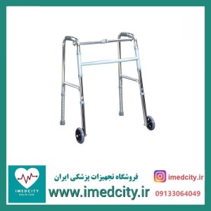 واکر تاشو چرخ دار با ارتفاع قابل تنظیم کارکرده
