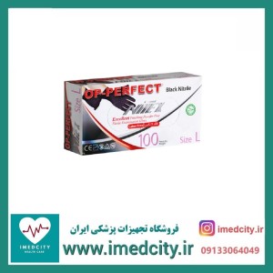 دستکش نیتریل مشکی اپی پرفکت نیتکس سایز لارج بسته 100 عددی
