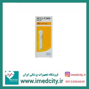 سوزن تست قند خون دوپر آکیو چک Accu Chek Softclix بسته‌ی ۲۵ عددی
