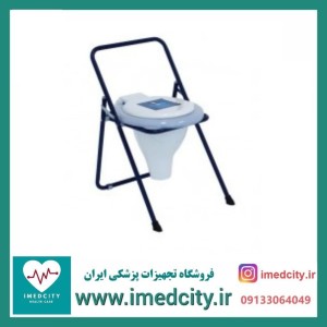 توالت فرنگی تاشو سفری با قیف حامی تن