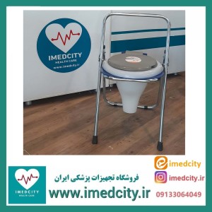 توالت فرنگی توان صنعت مدل تاشو لوکس با قیف