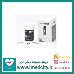 نوار تست قند خون فری سنس FREE SENS بسته 50عددی