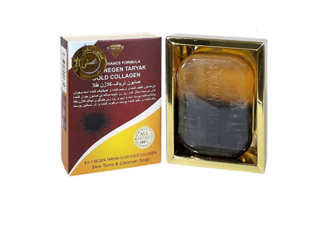 صابون ترياك كلاژن طلا نگين