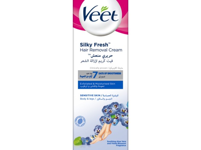 کرم موبر ویت Veet برای پوستهای حساس مدل Smooth & Fresh حجم 100 میلی