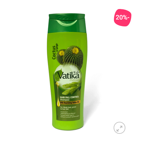 شامپو تقویت کننده مغذی موی کاکتوس واتیکا اورجینال  Vatika Cactus Gergir Hair Fall Control Shampoo 400ml