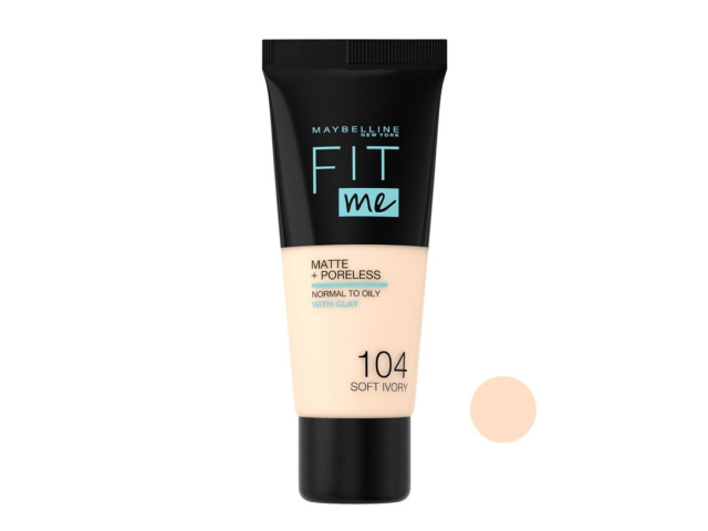 کرم پودر میبلین مدل میبلین Fit me شماره 104 حجم 30 میلی لیتر