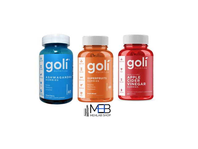 پک سه عددی پاستیل گلی " پاستیل ریلکس کننده آشواگاندا ، سرکه سیب گلی ، ویتامینه سوپرفروت