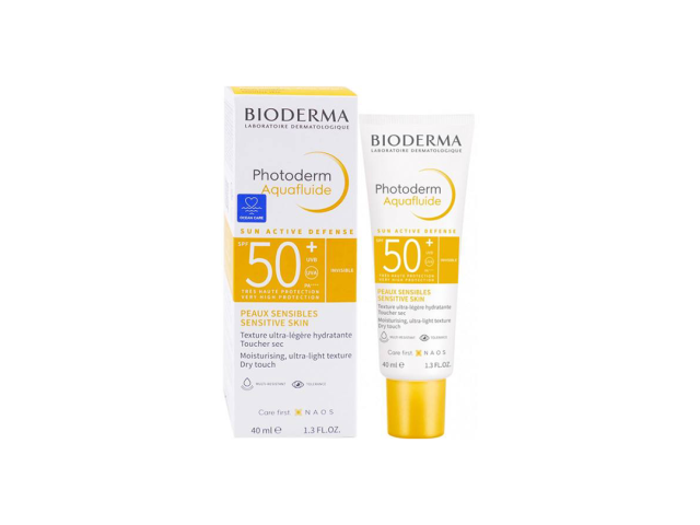 آکوا فلویید ضدآفتاب بایودرما SPF 50 پوست چرب حجم ۴۰ میل