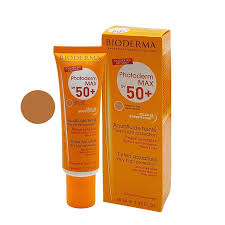 ضد آفتاب رنگی مناسب پوست چرب و مختلط مدل Photoderm با spf 50 بایودرما ا bioderma Photoderm Max Aquafluid Sunscreen SPF 50