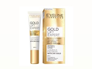 کرم دور چشم طلا اولاین EVELINE GOLD LIFT EXPERT حجم ۱۵ میلی لیتر