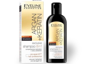 شامپو آرگان کراتین موهای آسیب دیده 8 کاره او لاین