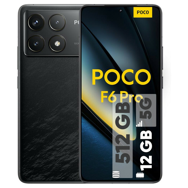 گوشی موبایل شیائومی مدل Poco F6 Pro دو سیم کارت ظرفیت 512 گیگابایت و رم 12 گیگابایت