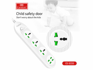 چند راهی و شارژر 3 سوکت و 4 یو اس بی ارلدام Earldom ES-SC03 EU Smart Power Strip