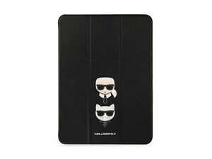 کیف چرمی آیپد پرو 11 اینچ طرح کارل و گربه CG Mobile iPad Pro 11 2020/2021 Cat Karl Lagerfeld Leather Case