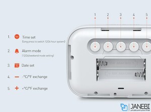 ساعت رومیزی بیسوس Baseus Subai Clock ACLK-A02
