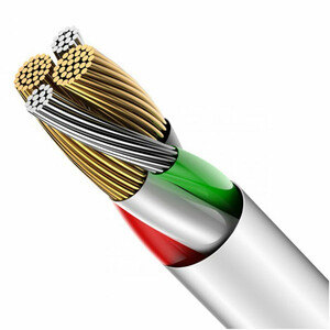 کابل شارژ سریع یو اس بی به لایتنینگ نمایشگردار 2 آمپر 1.2 متری بیسوس