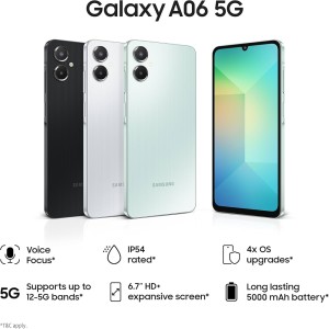 گوشی سامسونگ Galaxy A06 5G دو سیم کارت 64 گیگابایت و رم 4 گیگابایت (نقدی)