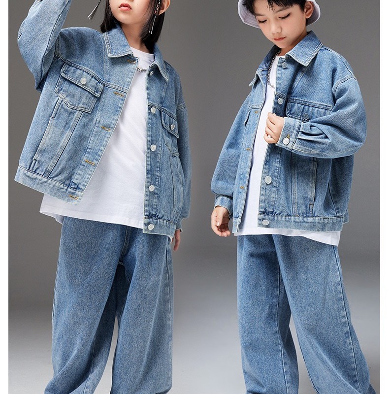 ست دو تیکه جین بچگانه اورجینال