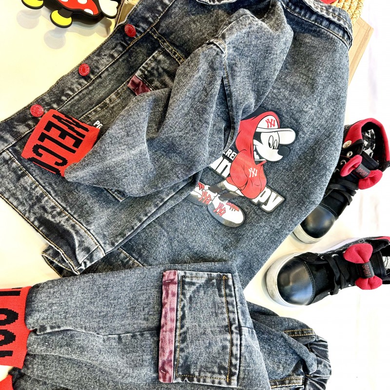 سه تیکه جین بچگانه وارداتی