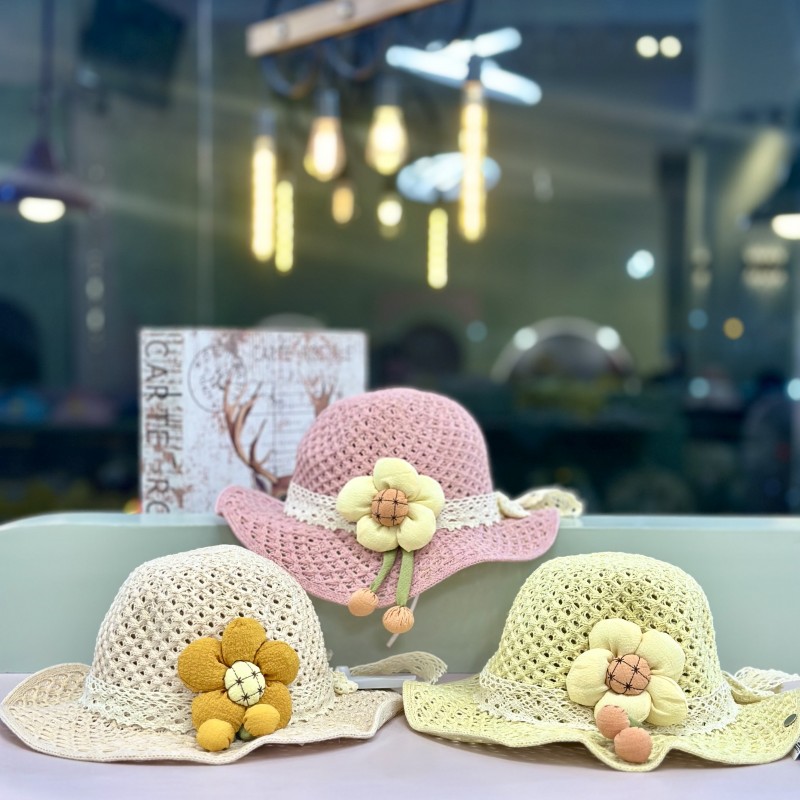 کلاه حصیری وارداتی دخترونه